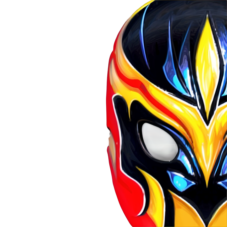 Rey Mysterio Luchador Mask Artwork