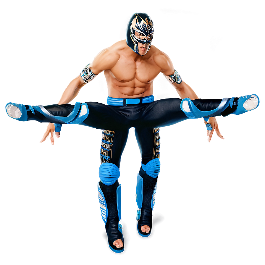 Rey Mysterio Split Jump Pose