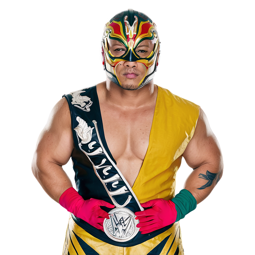 Rey_ Mysterio_ W W E_ Champion_ Pose