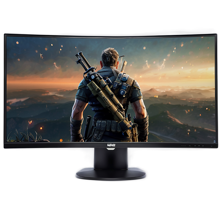 RGB Gaming Monitor PNG ify26 PNG image with a transparent background, free high-resolution download