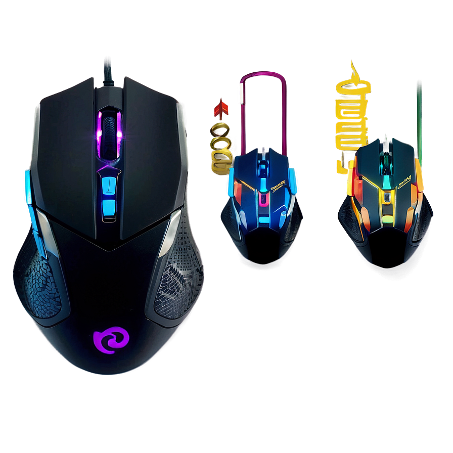 Rgb Gaming Mouse Png Fet