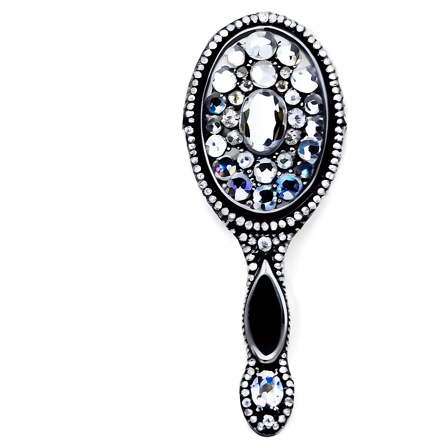 Rhinestone Hand Mirror Png 06212024