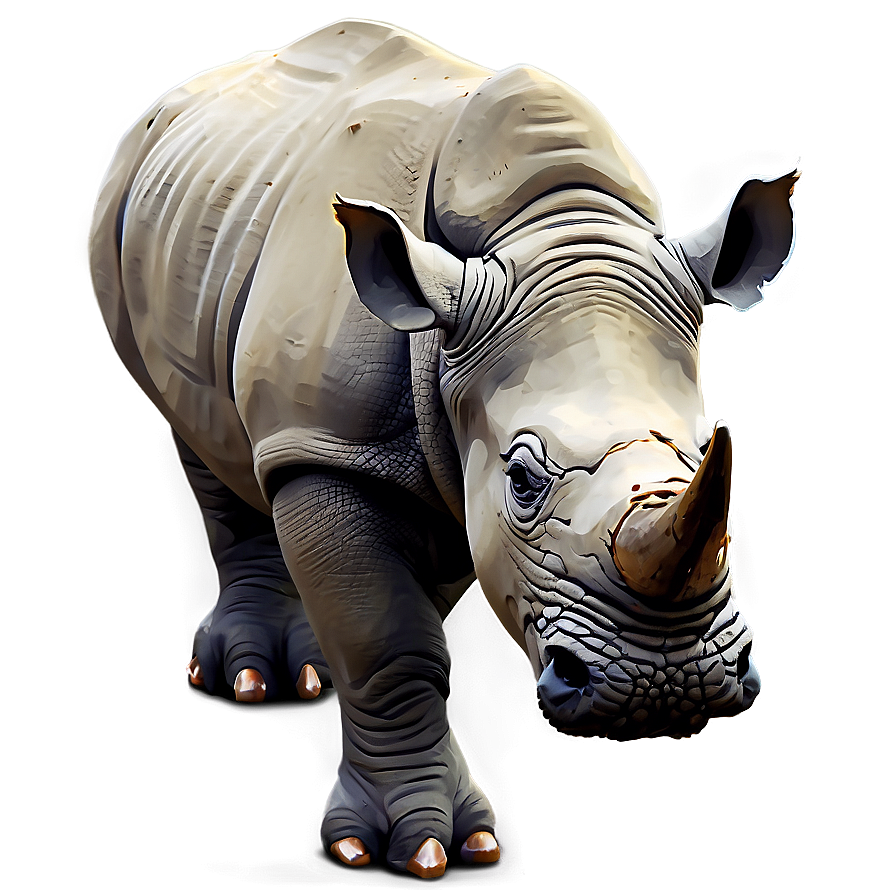 Rhino Digital Painting Png 24