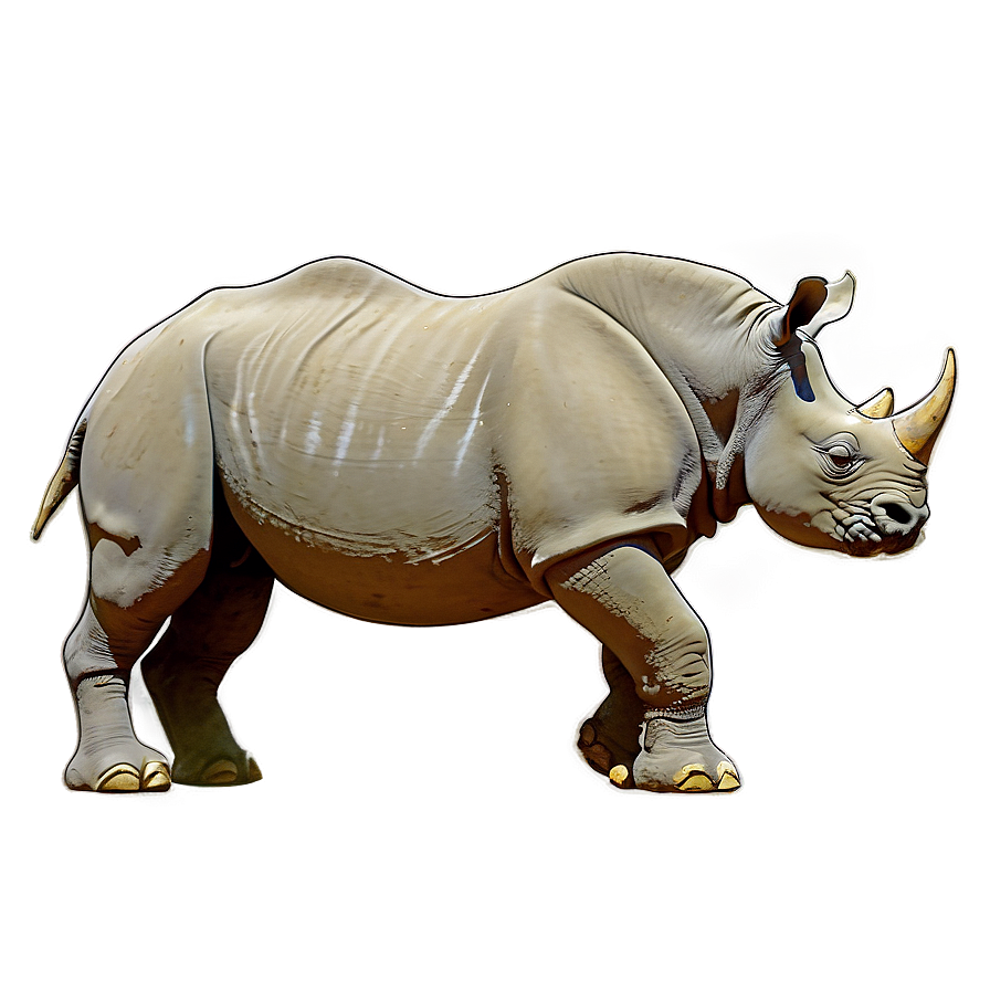 Rhino Digital Painting Png 42