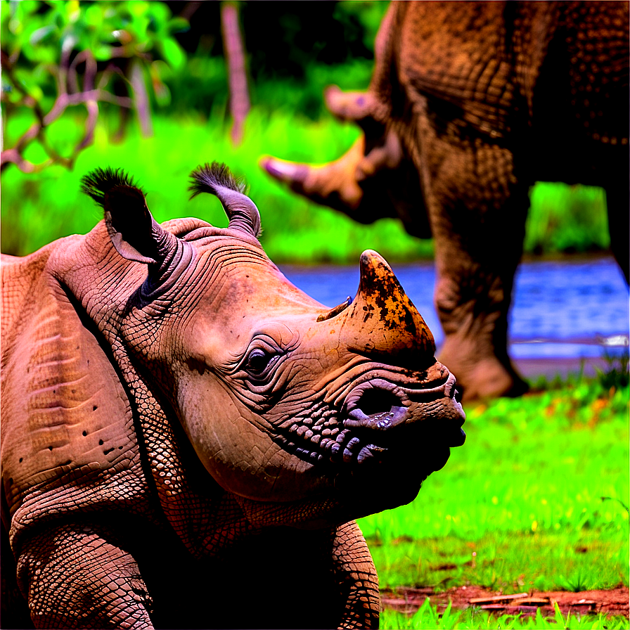 Rhino Safari Encounter Png 42