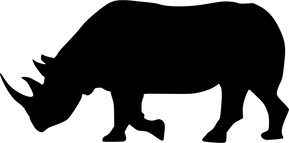 Rhino Silhouette Graphic