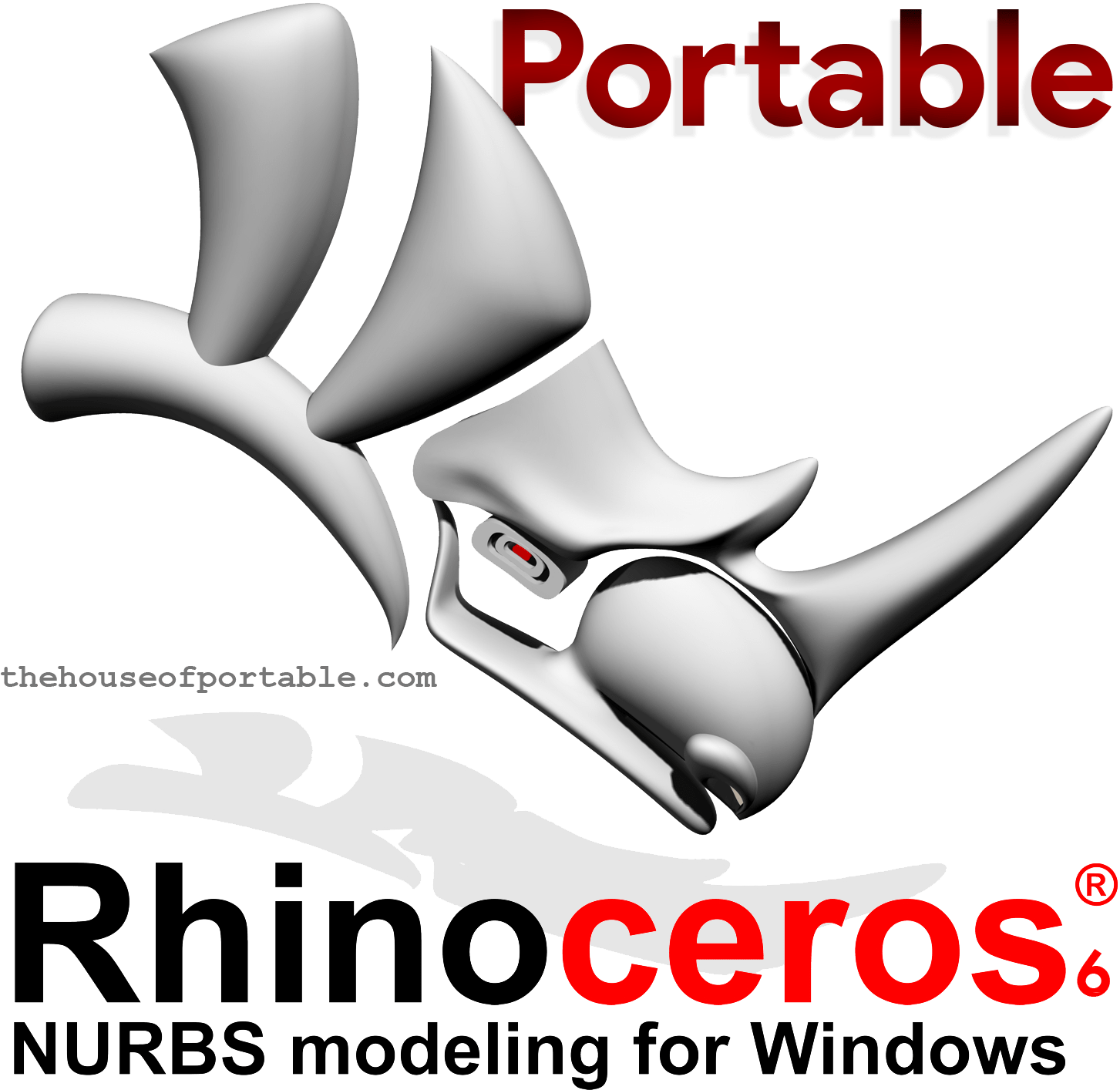Rhinoceros 6 Portable - Rhinoceros V6, HD Png Download PNG with transparent background