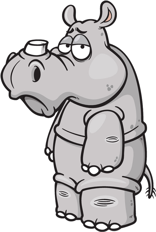 Rhinoceros Cartoon Clip Art - Rhinoceros, HD Png Download PNG with transparent background