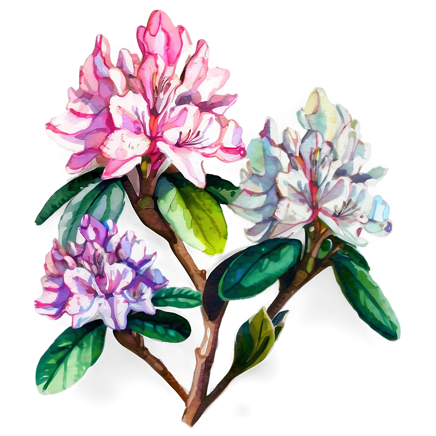 Rhododendron Watercolor Png Bfl28