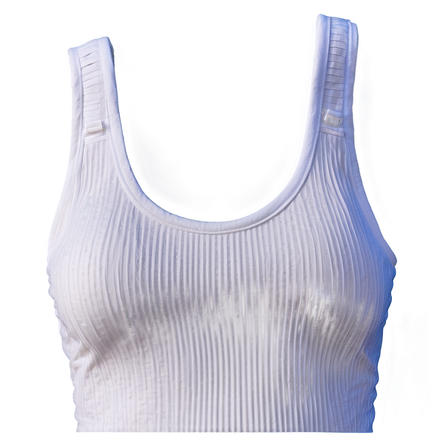 Ribbed White Tank Top Texture Png Hnw48