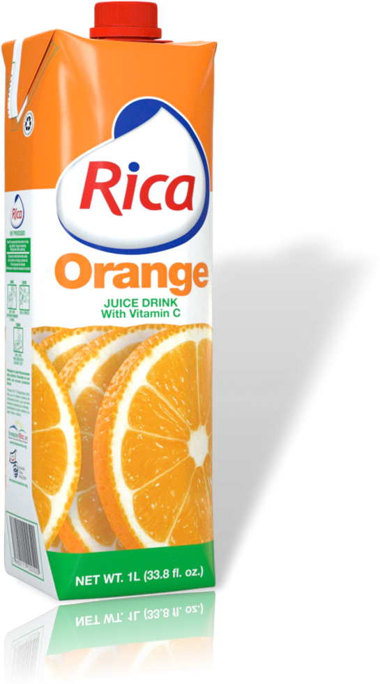 Rica Orange Juice Drink Carton