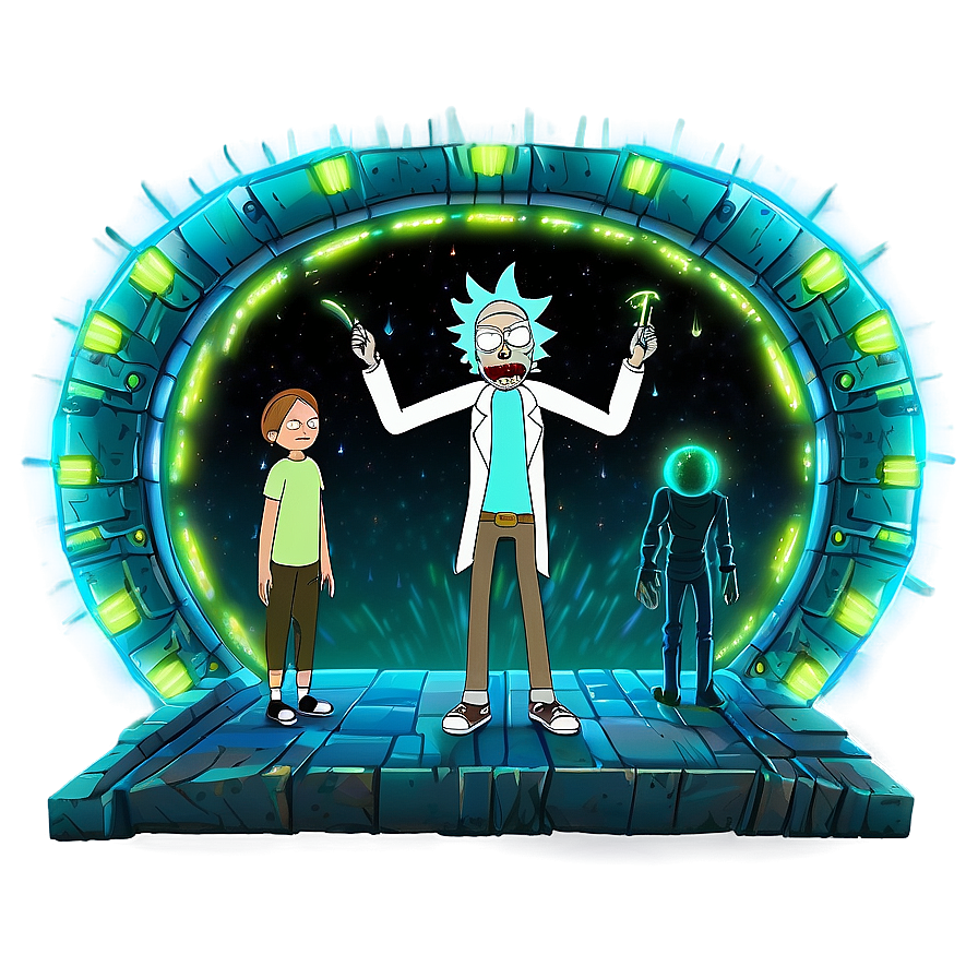 Rick And Morty Portal Madness Png Kpr22