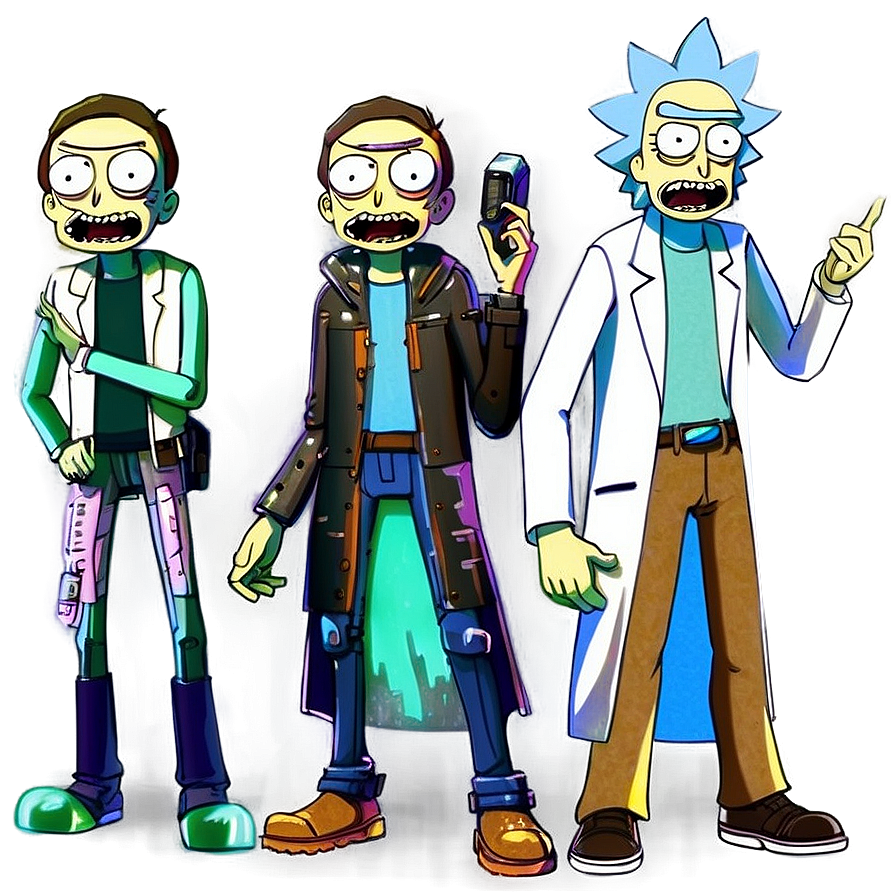 Rick's Morty Clones Png 06242024