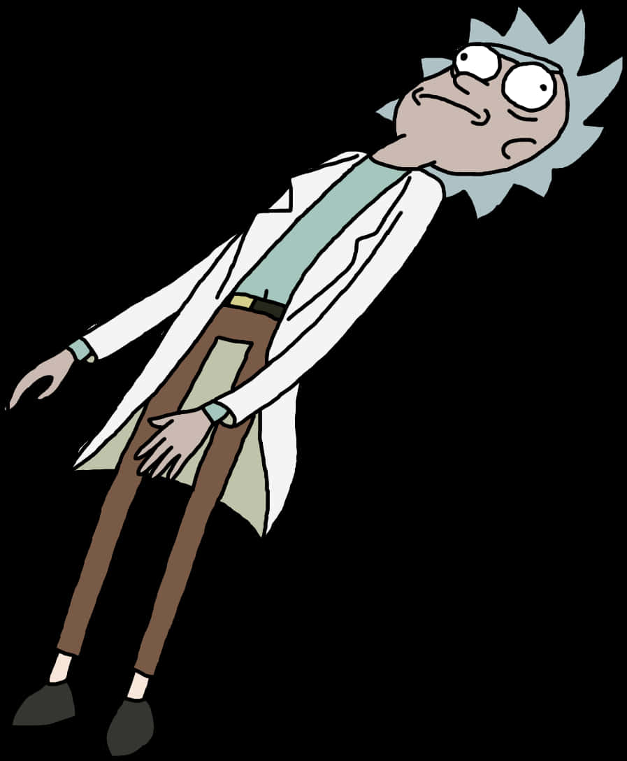 Rick Sanchez Standing Rickand Morty PNG with transparent background