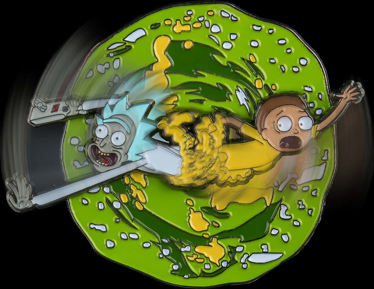 Rickand Morty Portal Escape PNG with transparent background