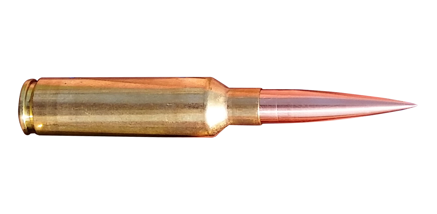 Rifle Cartridge Ammunition PNG with transparent background