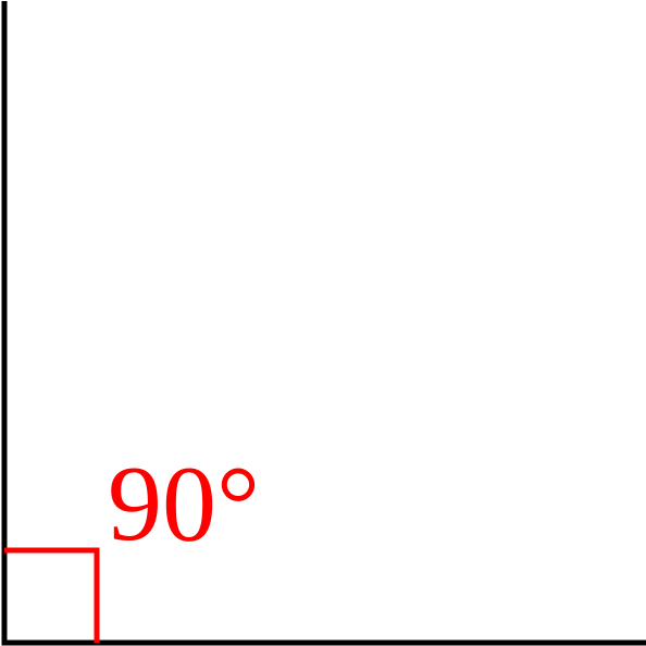 Basic Right Angle - Right Angle 90 Degree Png, Transparent Png PNG with transparent background