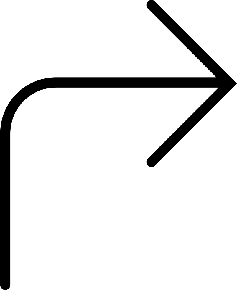 Right Curved Arrow Svg Png Icon Free Download - Right Curved Arrow Icon, Transparent Png PNG with transparent background