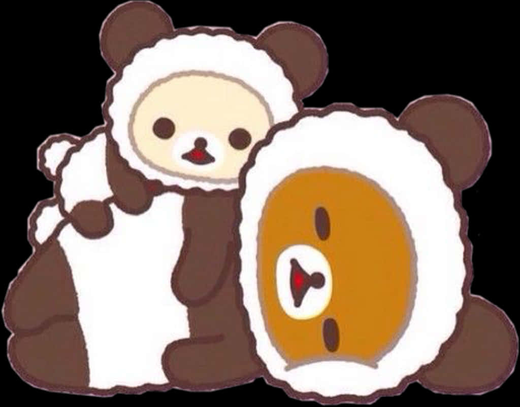 Rilakkumaand Friendsin Costumes PNG with transparent background