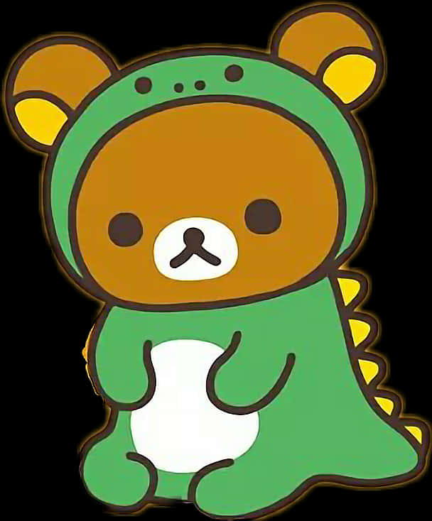 Rilakkumain Frog Costume PNG with transparent background