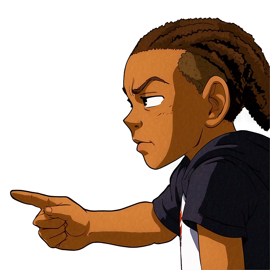 Riley Freeman In Action Boondocks Png 42