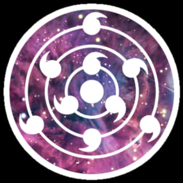 Rinnegan Symbol Cosmic Backdrop