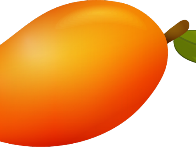 Ripe Mango Cartoon Illustration PNG with transparent background