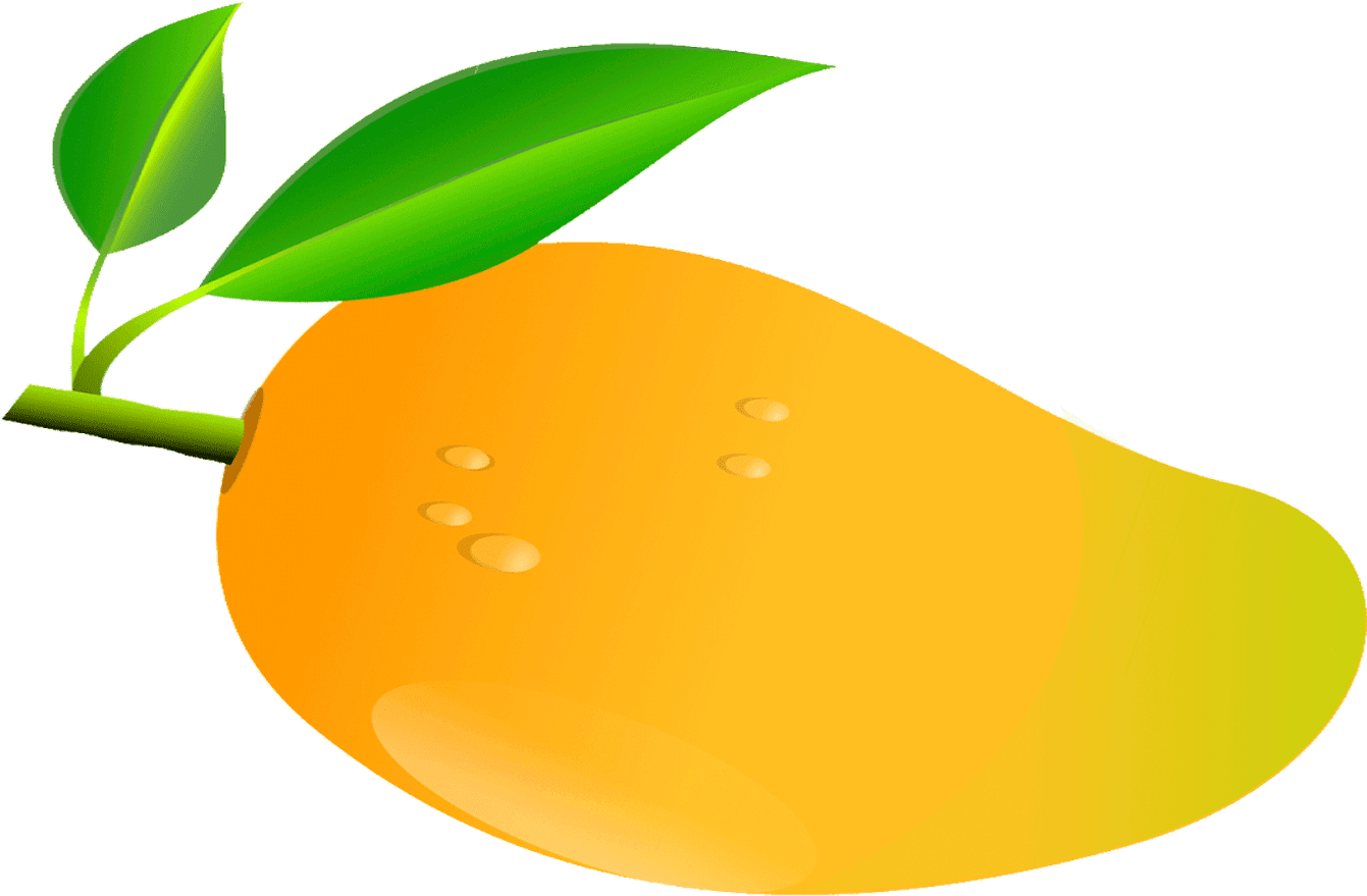 Ripe Mango Illustration PNG with transparent background