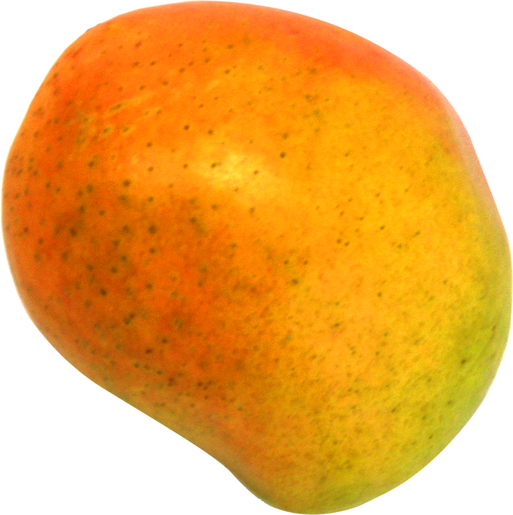 Ripe Mango Single Fruit PNG with transparent background