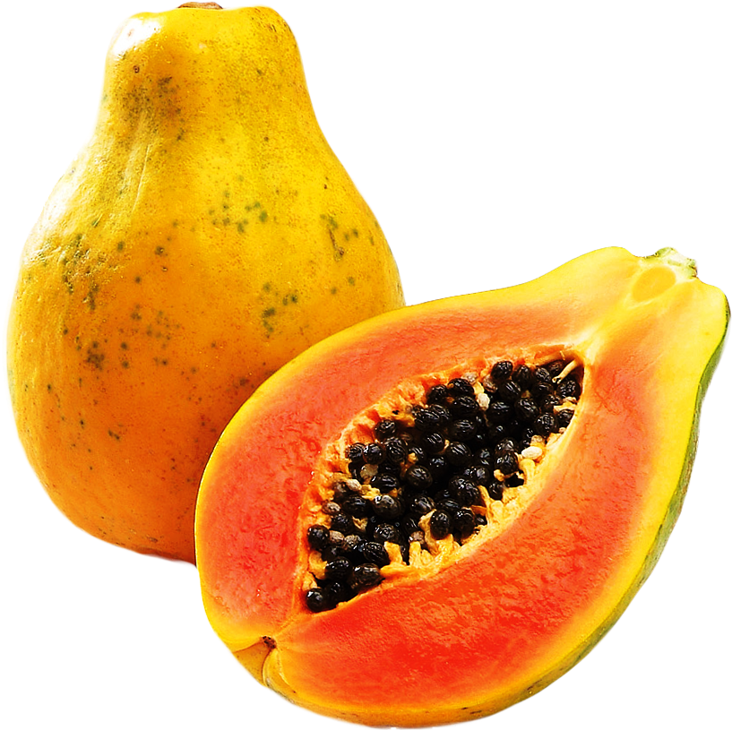 Ripe Papaya With Seeds