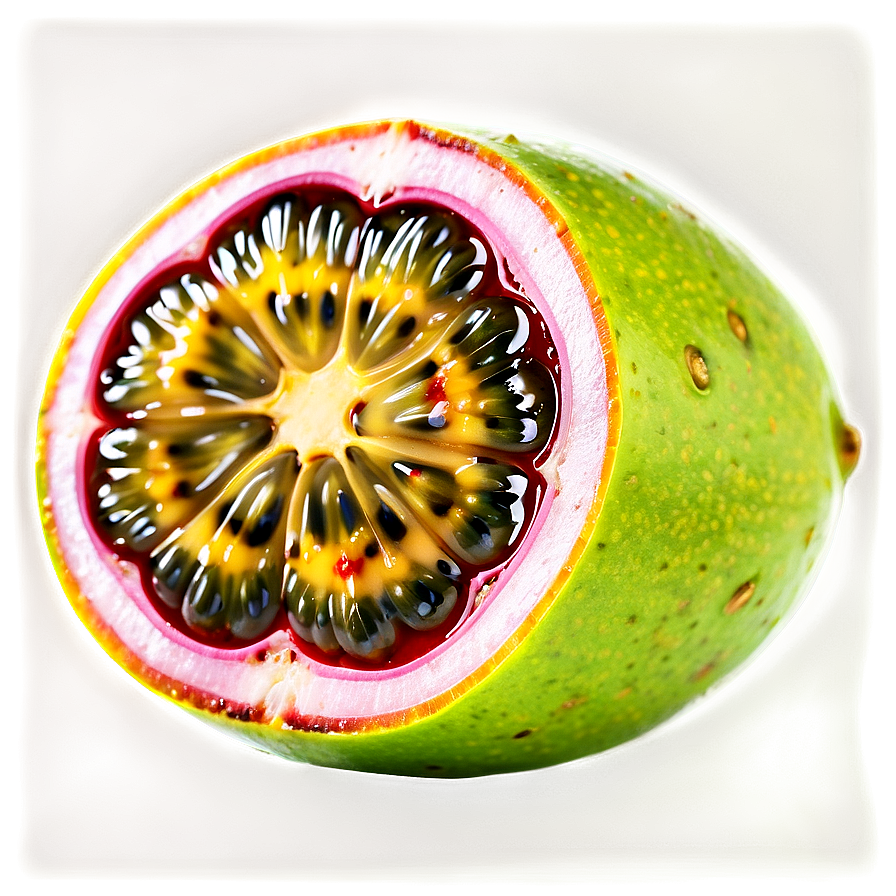 Ripe Passion Fruit Slice Png 90