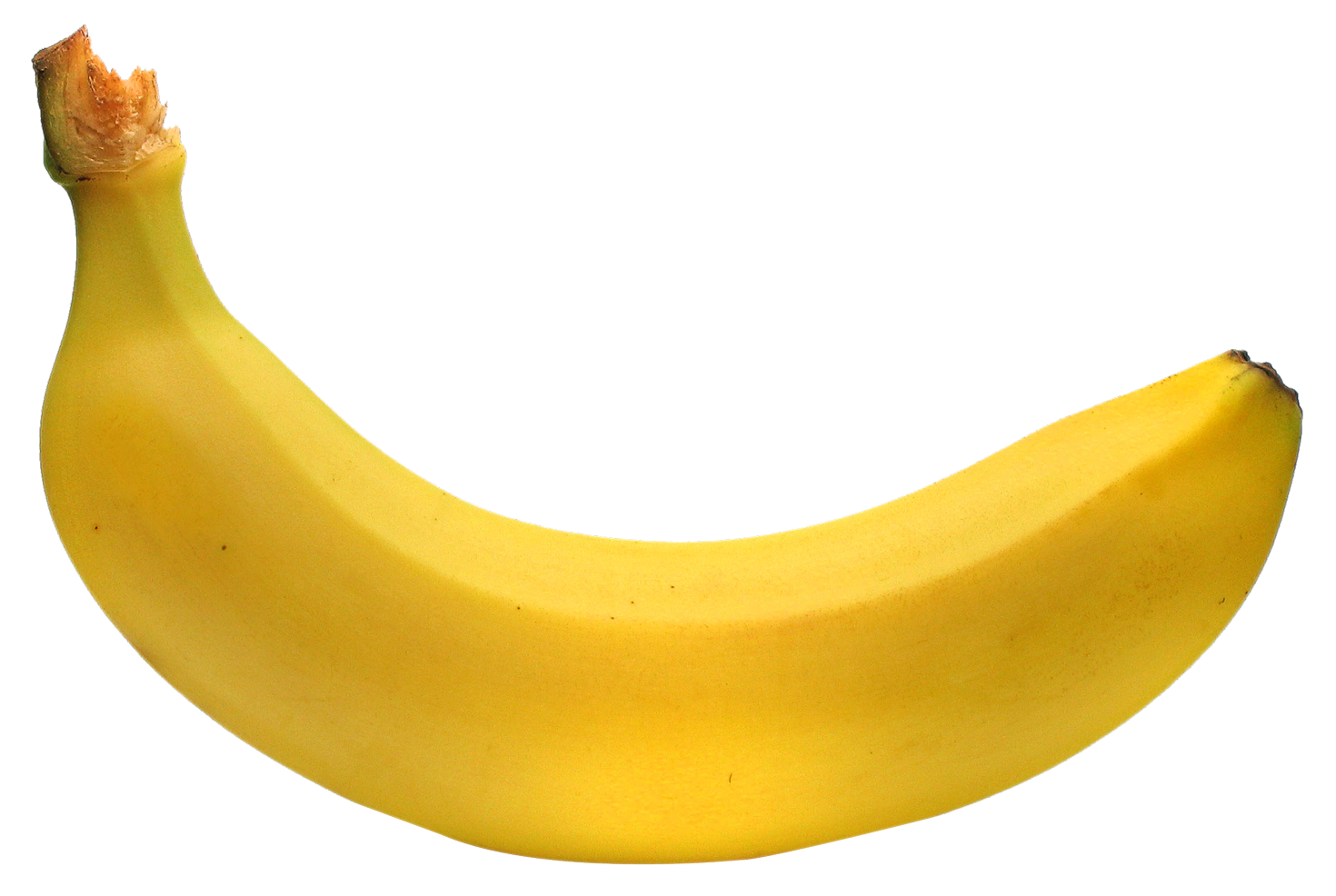 Ripe Yellow Banana PNG with transparent background