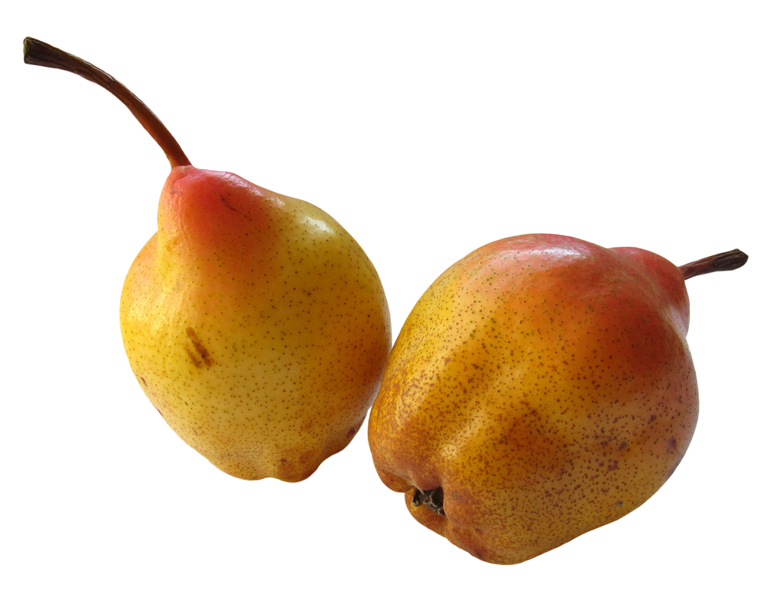 Ripe Yellow Pears Fruit PNG with transparent background