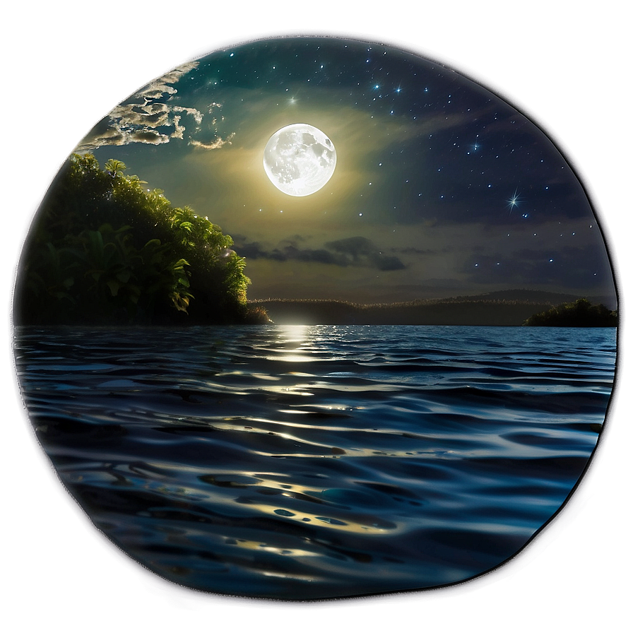 Ripple Under Moonlight Png 82