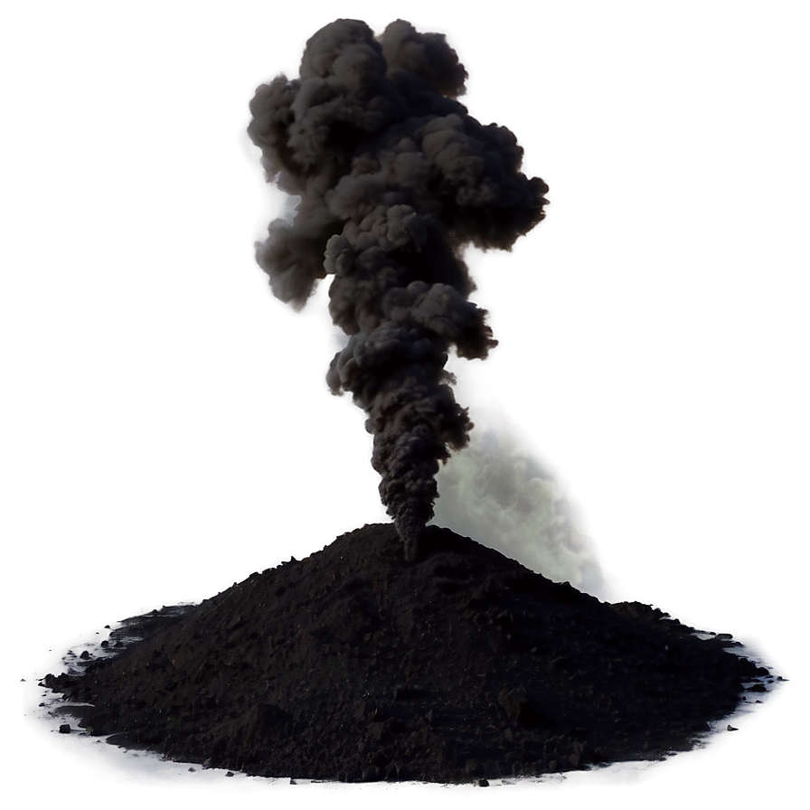 Rising Black Smoke Png Hph44