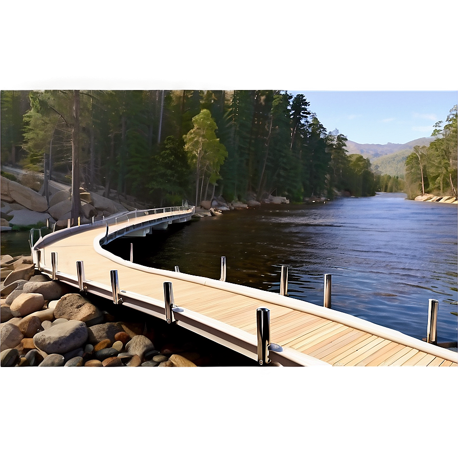 River Rock Footbridge Concept Png Xjc71