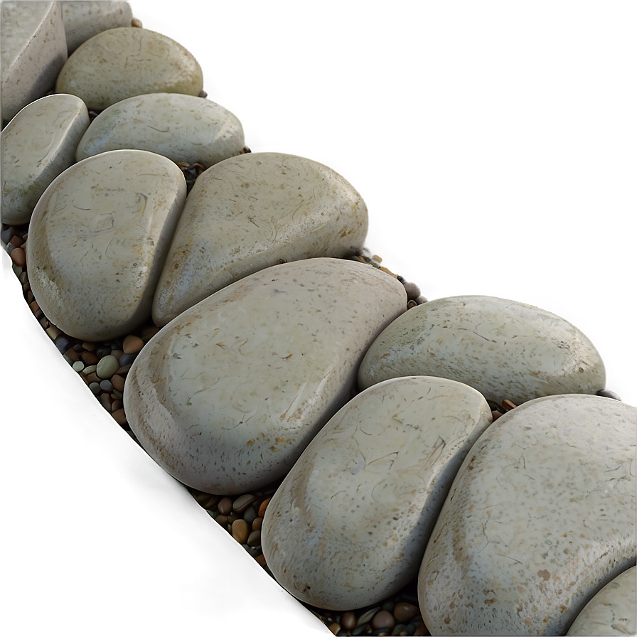 River Rock Landscape Edging Png Apd38