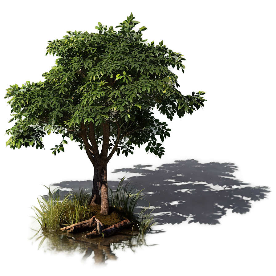 Riverside Tree Shadow Png Pqt