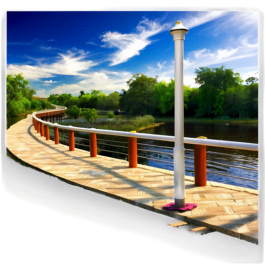 Riverside Walking Path PNG jdk70 PNG with transparent background