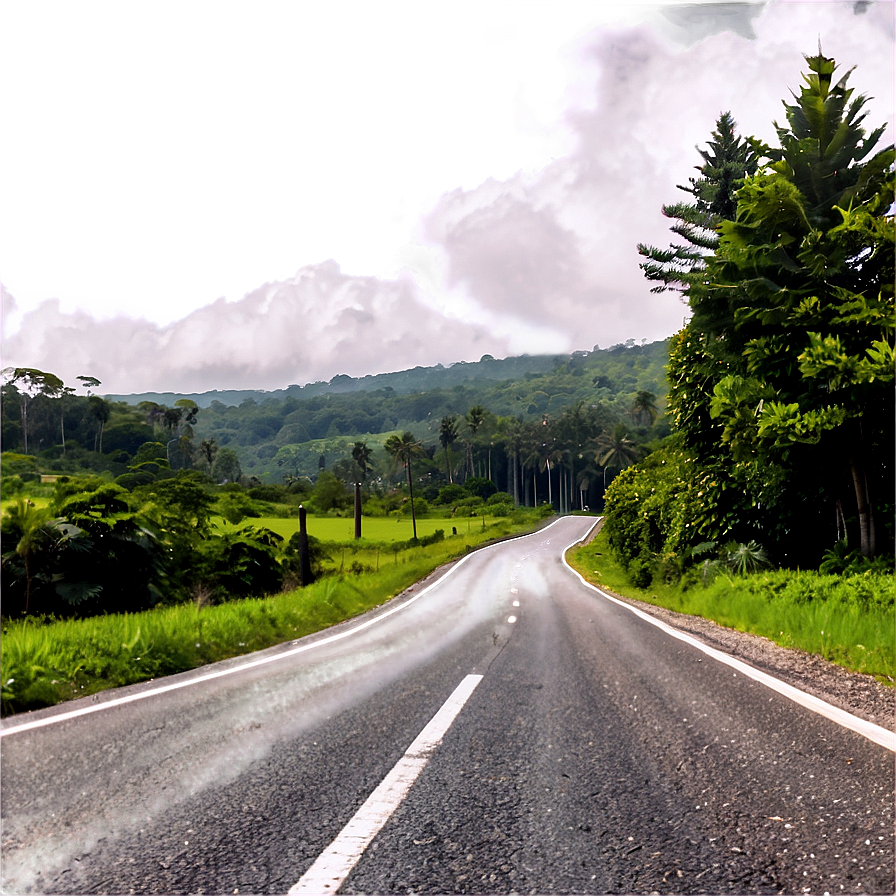 Road In Forest Png 6