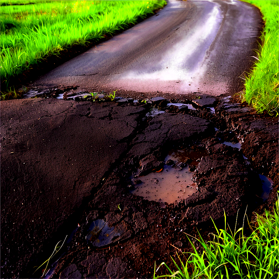 Road With Potholes Png 75