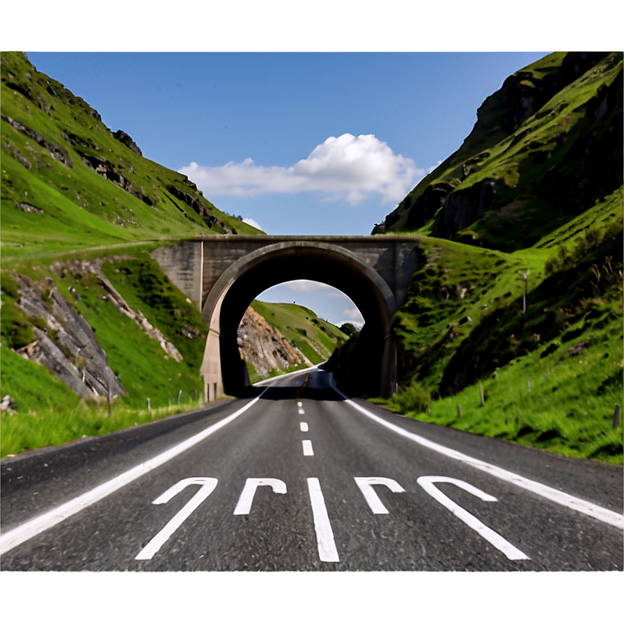 Road With Tunnels Png 05032024