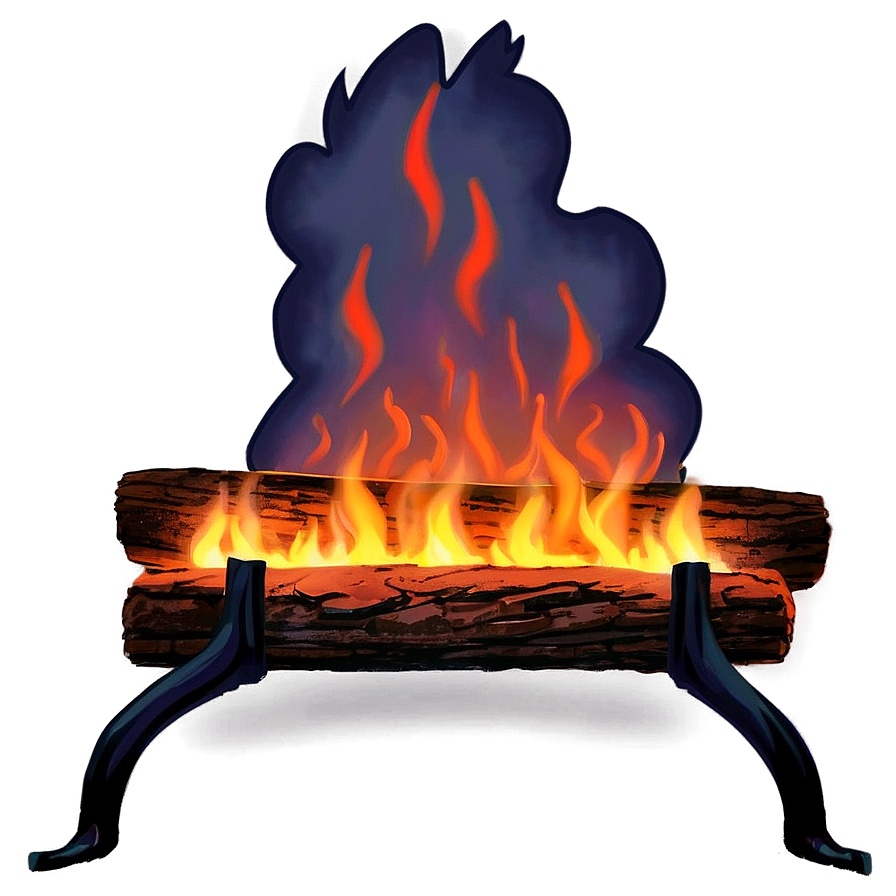 Roaring Fireplace Png B