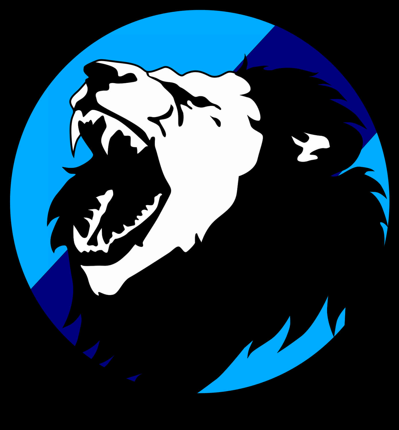 Roaring Lion Graphic PNG with transparent background