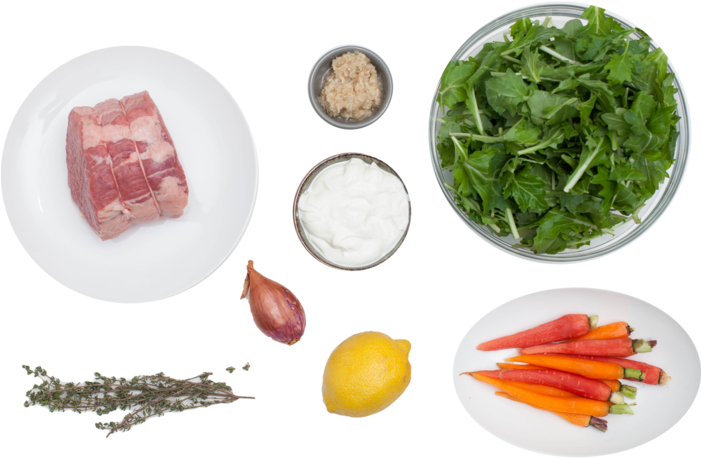 Roast Beefand Horseradish Ingredients PNG with transparent background