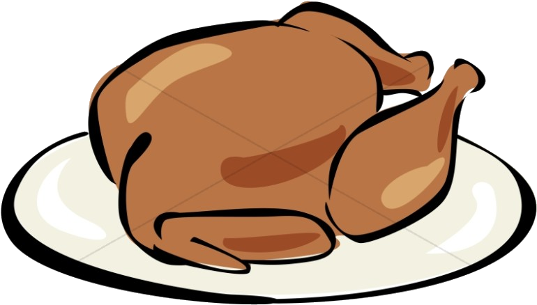 Roast Turkey Clipart Illustration