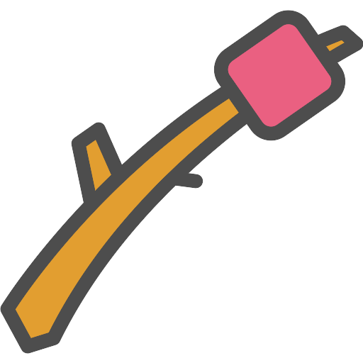Roasting Marshmallow Icon PNG with transparent background