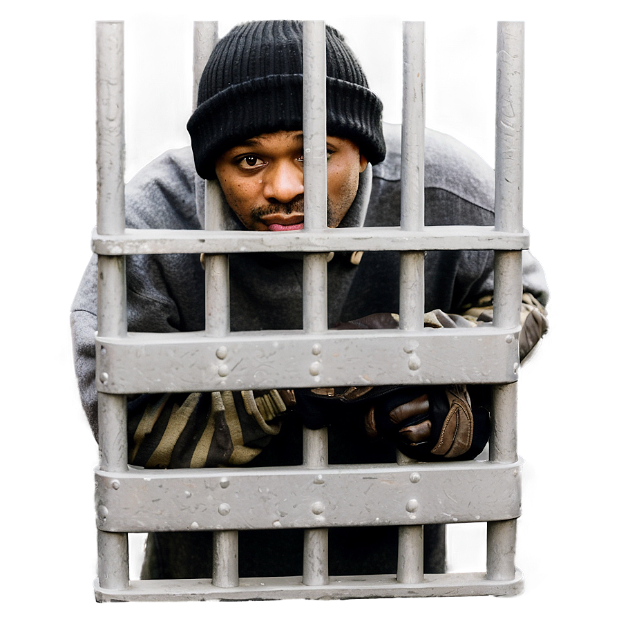 Robber Behind Bars Png Vmi63