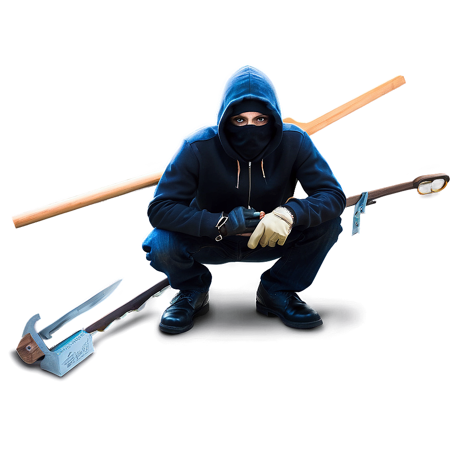 Robber With Burglar Tools Png 06212024