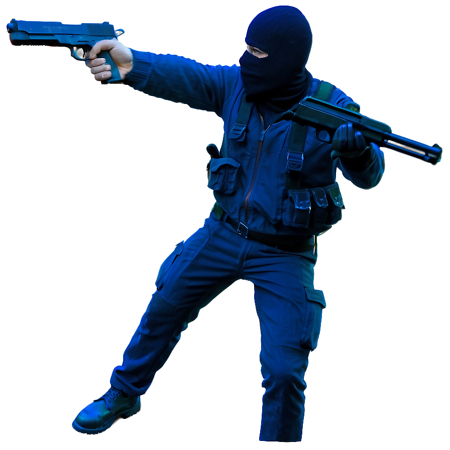 Robber With Gun Png Hes